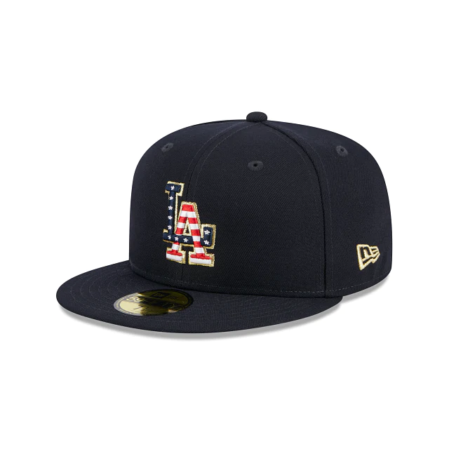 LOS ANGELES DODGERS 2023 4 DE JULIO 59 FIFTY GORRO AJUSTADO