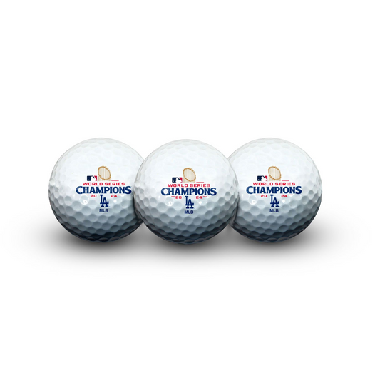 LOS ANGELES DODGERS 2024 WORLD SERIES CHAMPIONS 3-PACK GOLF BALL CLAMSHELL