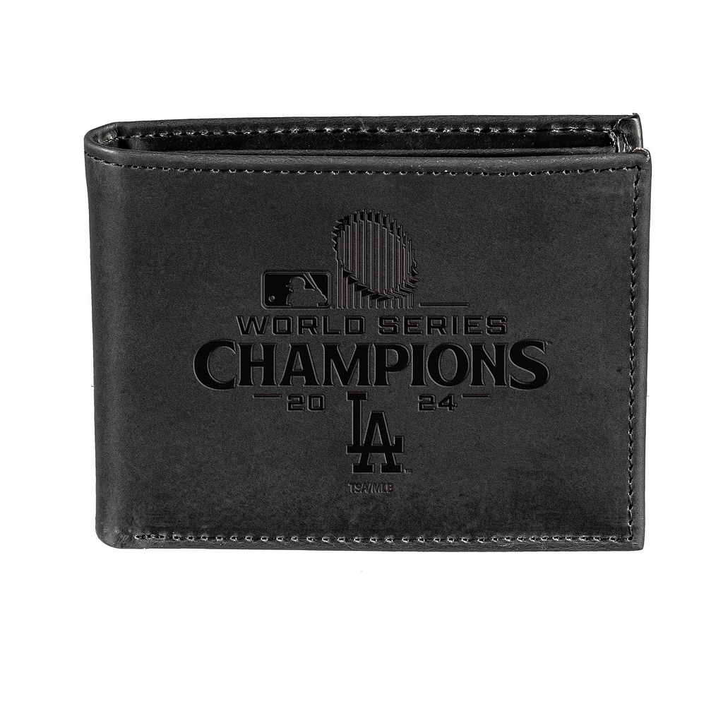 LOS ANGELES DODGERS 2024 WORLD SERIES CHAMPIONS BI-FOLD WALLET - BLACK