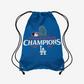LOS ANGELES DODGERS 2024 WORLD SERIES CHAMPIONS DRAWSTRING BAG