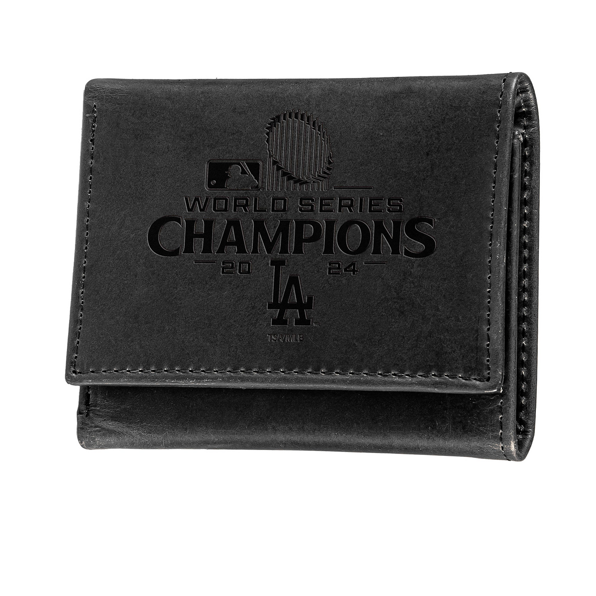 LOS ANGELES DODGERS 2024 WORLD SERIES CHAMPIONS TRI-FOLD WALLET - BLACK