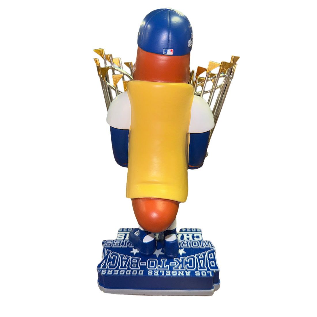 LOS ANGELES DODGERS 2025 BACK TO BACK WORLD SERIES CHAMPIONS DODGER DOG BOBBLEHEAD