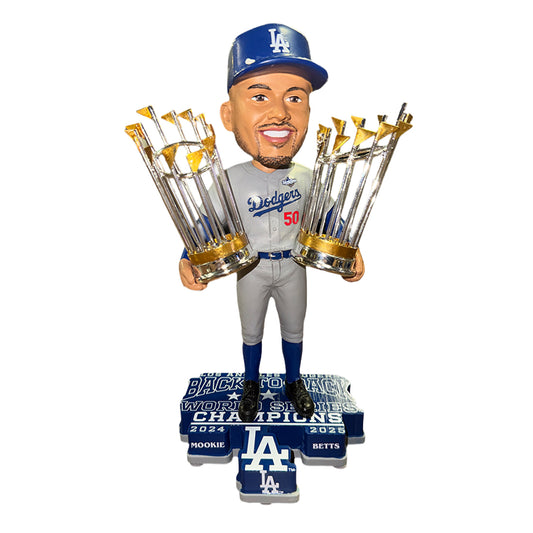 LOS ANGELES DODGERS 2025 BACK TO BACK WORLD SERIES CHAMPIONS MOOKIE BETTS BOBBLEHEAD