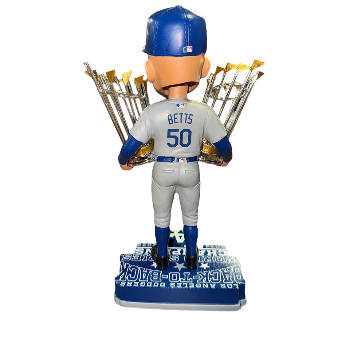 LOS ANGELES DODGERS 2025 BACK TO BACK WORLD SERIES CHAMPIONS MOOKIE BETTS BOBBLEHEAD