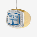 LOS ANGELES DODGERS 2025 BACK TO BACK WORLD SERIES CHAMPIONS RING ORNAMENT