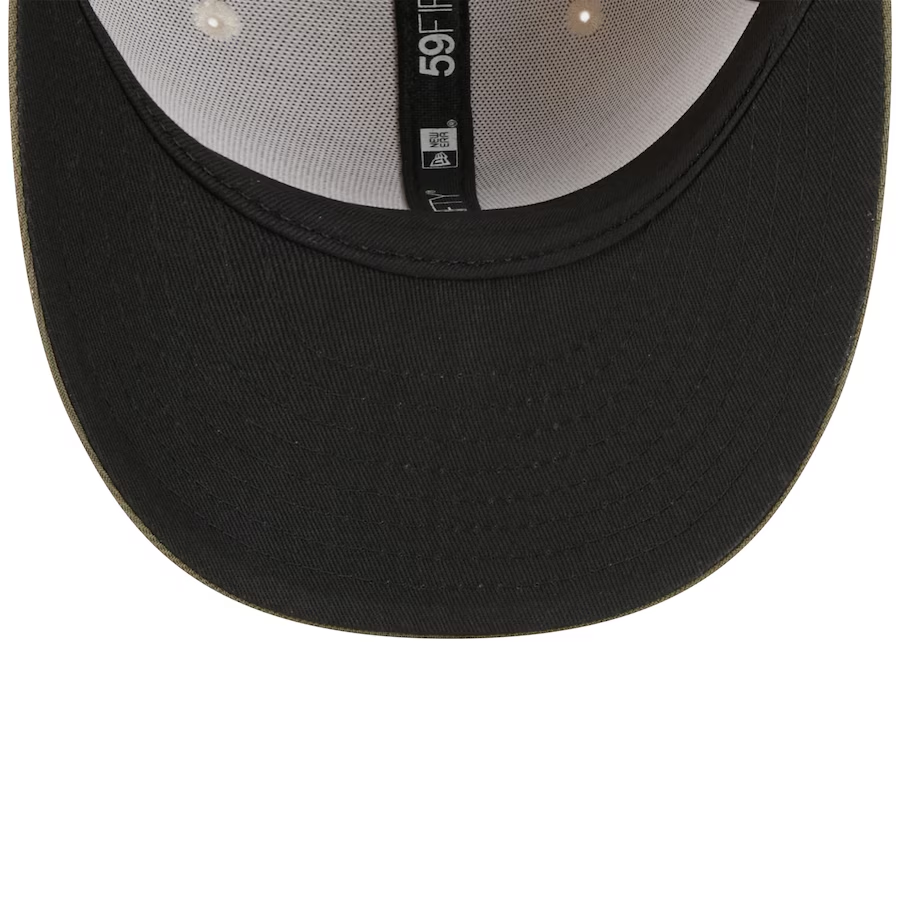 LOS ANGELES DODGERS 2025 MLB ARMED FORCES 59FIFTY FITTED HAT - STONE/OLIVE