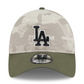 LOS ANGELES DODGERS 2025 MLB ARMED FORCES 9TWENTY ADJUSTABLE HAT - STONE/OLIVE
