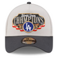 LOS ANGELES DODGERS 2025 MLB WORLD SERIES CHAMPIONS LOCKER ROOM 9FORTY A-FRAME SNAPBACK HAT - CREAM/CHARCOAL