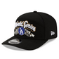 LOS ANGELES DODGERS 2025 NLCS CHAMPIONS LOCKER ROOM 9SEVENTY STRETCH-SNAPBACK HAT - BLACK