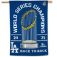 LOS ANGELES DODGERS 2025 WORLD SERIES CHAMPIONS 1-SIDED 28" X 40" VERTICAL FLAG