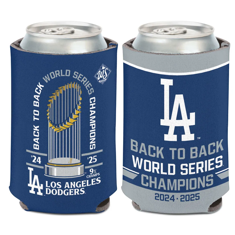 LOS ANGELES DODGERS 2025 WORLD SERIES CHAMPIONS 12 OZ CAN COOLER - CHAMPIONS