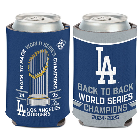 LOS ANGELES DODGERS 2025 WORLD SERIES CHAMPIONS 12 OZ CAN COOLER - CHAMPIONS