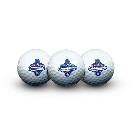 LOS ANGELES DODGERS 2025 WORLD SERIES CHAMPIONS 3-PACK GOLF BALL CLAMSHELL