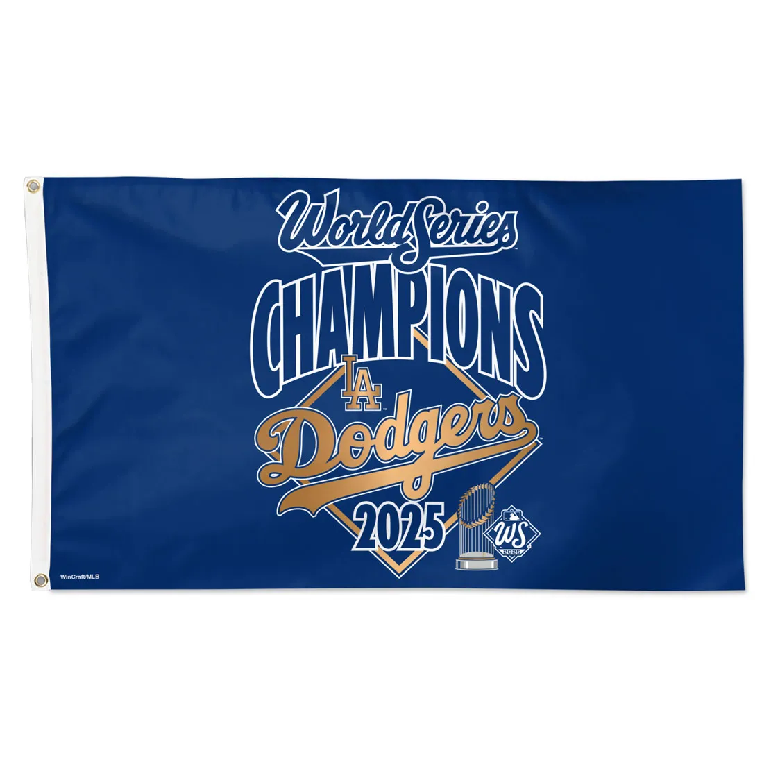 LOS ANGELES DODGERS 2025 WORLD SERIES CHAMPIONS 3' X 5' DELUXE FLAG