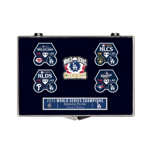LOS ANGELES DODGERS 2025 WORLD SERIES CHAMPIONS 5-PIECE COLLECTOR PIN SET