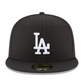 LOS ANGELES DODGERS 2025 WORLD SERIES CHAMPIONS SIDE PATCH 59FIFTY FITTED HAT - BLACK/WHITE