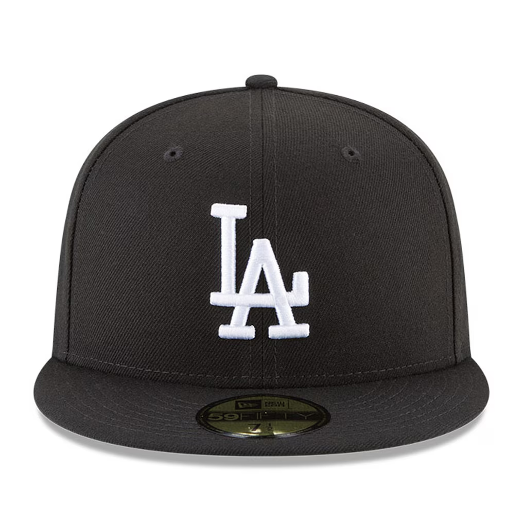 LOS ANGELES DODGERS 2025 WORLD SERIES CHAMPIONS SIDE PATCH 59FIFTY FITTED HAT - BLACK/WHITE