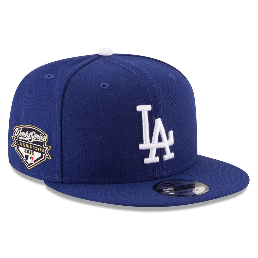 LOS ANGELES DODGERS 2025 WORLD SERIES CHAMPIONS SIDE PATCH 9FIFTY SNAPBACK HAT - ROYAL BLUE