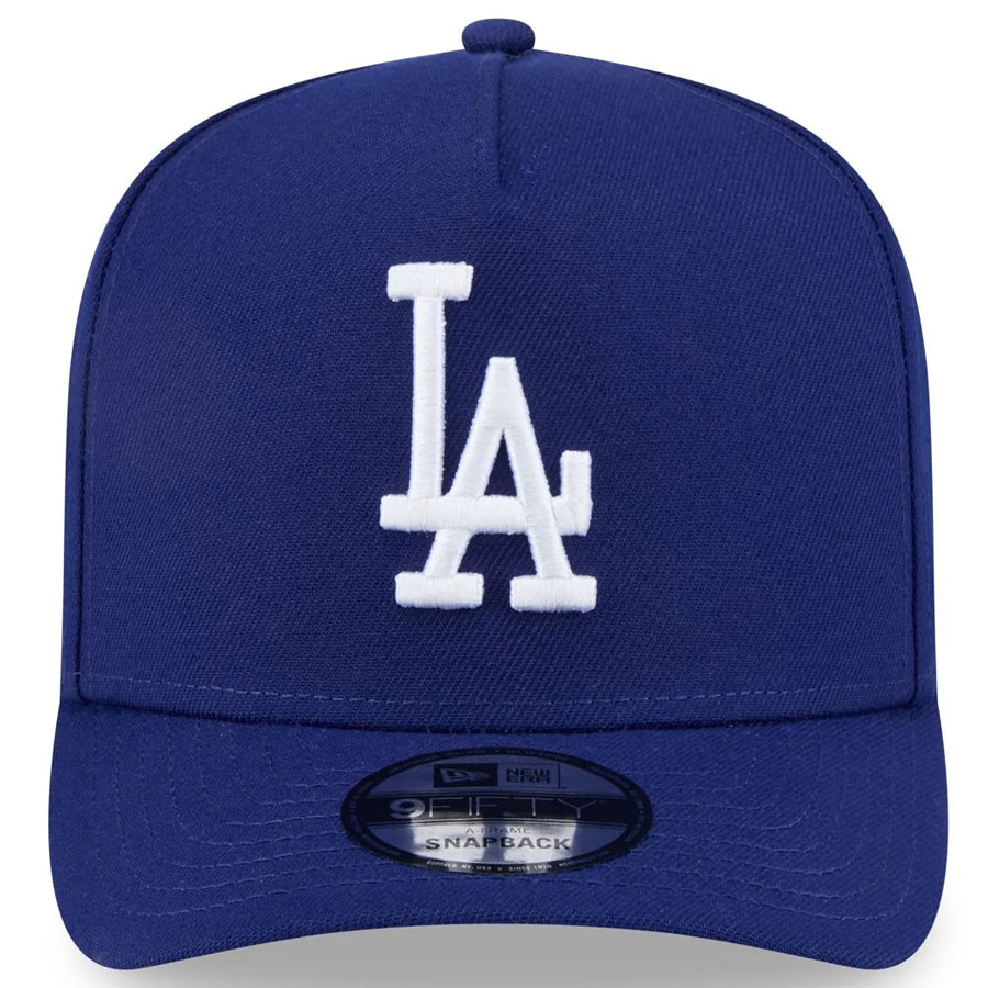 LOS ANGELES DODGERS 2025 WORLD SERIES CHAMPIONS SIDE PATCH A-FRAME 9FIFTY SNAPBACK HAT - ROYAL BLUE