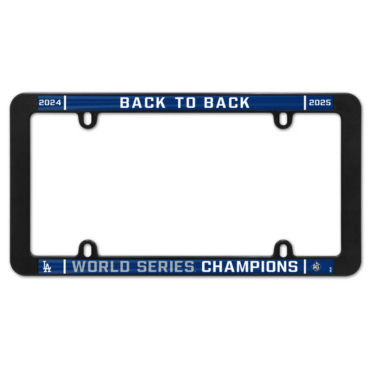 LOS ANGELES DODGERS 2025 WORLD SERIES CHAMPIONS THIN RIM LICENSE PLATE FRAME