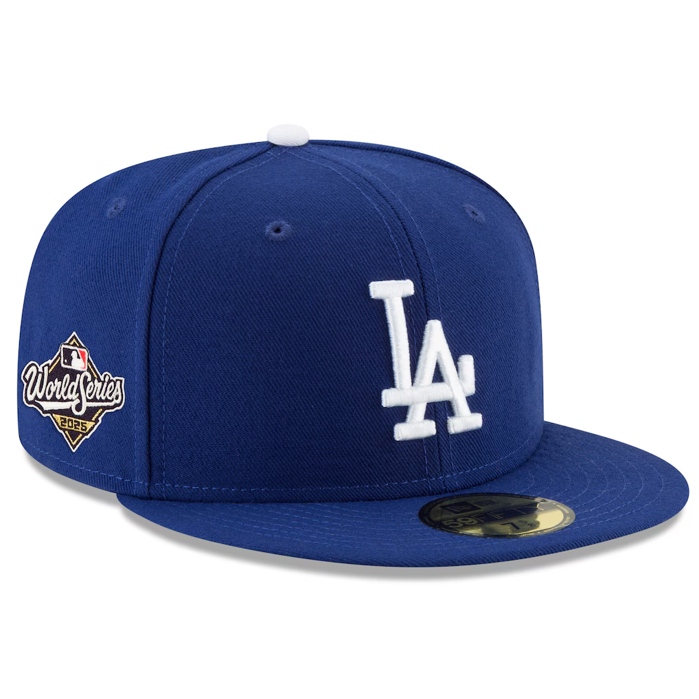 LOS ANGELES DODGERS 2025 WORLD SERIES SIDE PATCH 59FIFTY FITTED HAT - ROYAL BLUE