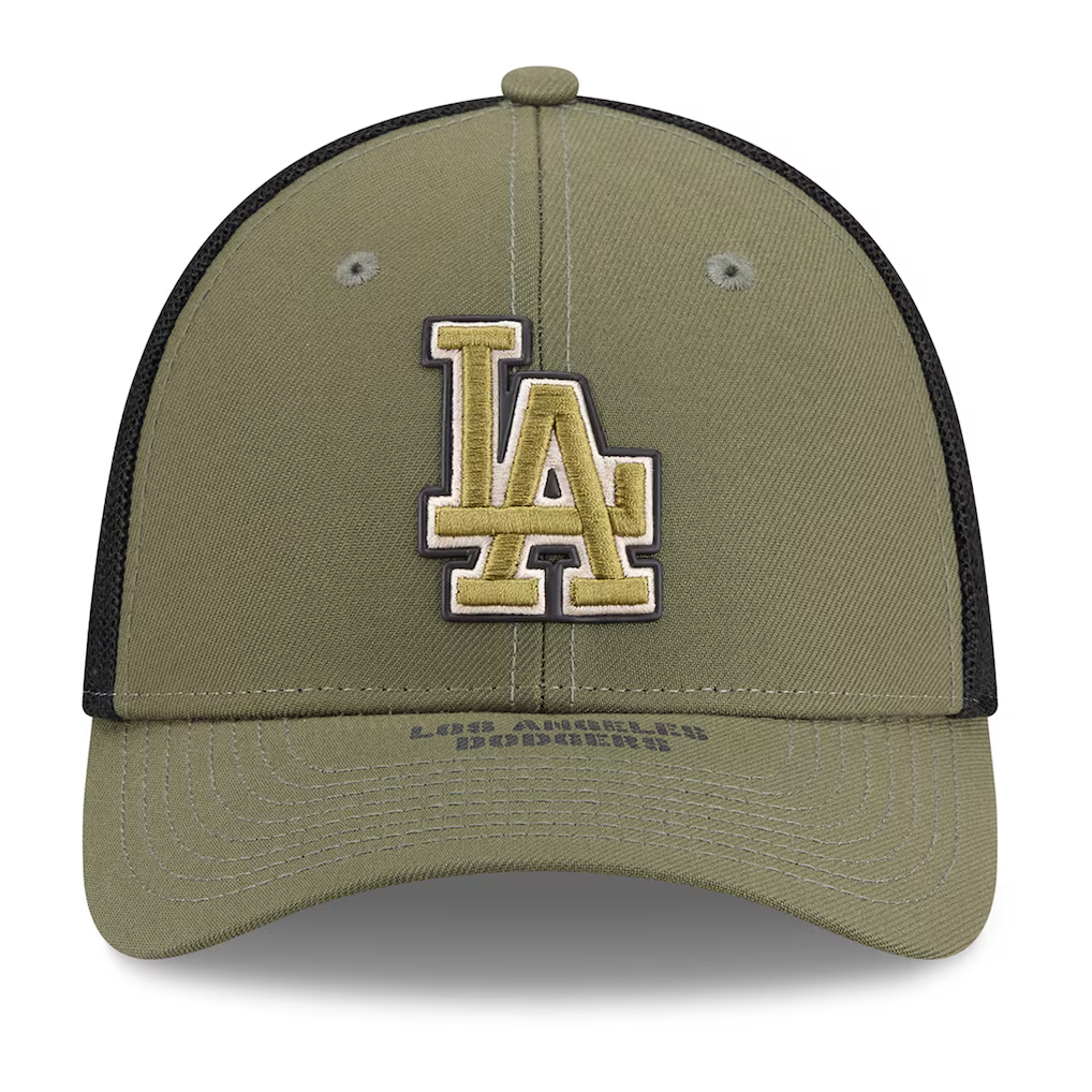 LOS ANGELES DODGERS 2026 MLB ARMED FORCES 39THIRTY FLEX FIT HAT - OLIVE