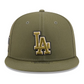 LOS ANGELES DODGERS 2026 MLB ARMED FORCES 59FIFTY FITTED HAT - OLIVE