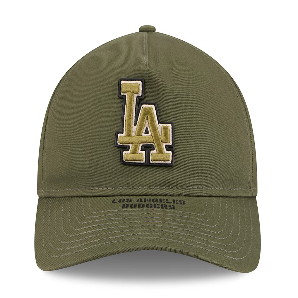 LOS ANGELES DODGERS 2026 MLB ARMED FORCES 9TWENTY A-FRAME ADJUSTABLE HAT - OLIVE