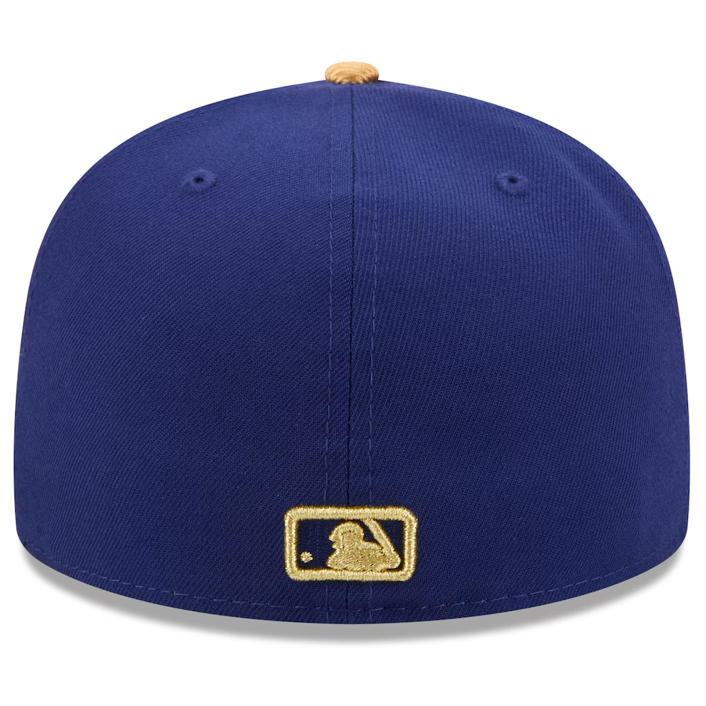 LOS ANGELES DODGERS 2026 MLB GOLD COLLECTION 59FIFYT FITTED HAT - BLUE/GOLD