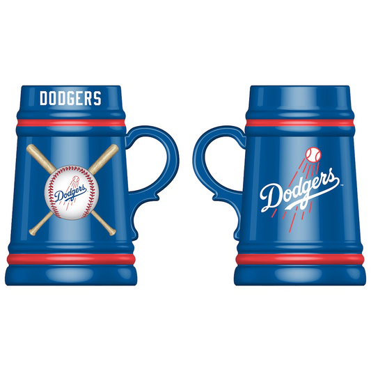 LOS ANGELES DODGERS 24OZ CERAMIC STEIN CUP WITH GIFT BOX