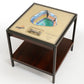 LOS ANGELES DODGERS 25 LAYER 3D STADIUM LIGHTED END TABLE