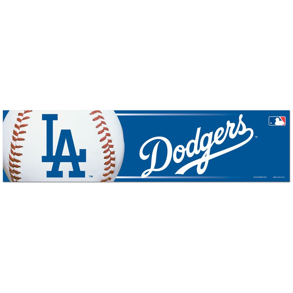 LOS ANGELES DODGERS 3" X 12" BUMPER STICKER