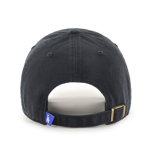 LOS ANGELES DODGERS '47 BRAND CLEAN UP ADJUSTABLE HAT - BLACK/WHITE