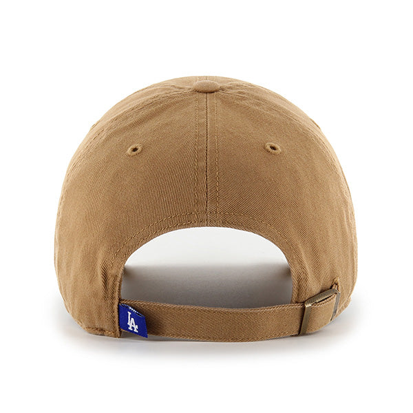 LOS ANGELES DODGERS '47 BRAND CLEAN UP ADJUSTABLE HAT - CAMEL