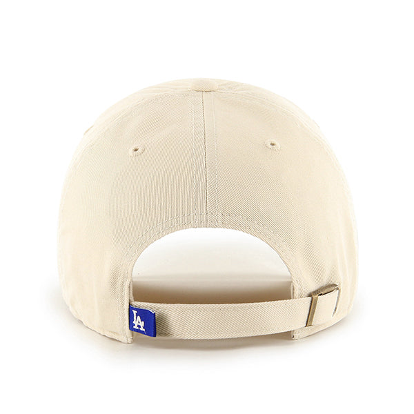 LOS ANGELES DODGERS '47 BRAND CLEAN UP ADJUSTABLE HAT - NATURAL/BLACK