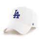 LOS ANGELES DODGERS '47 BRAND CLEAN UP ADJUSTABLE HAT - WHITE/BLUE
