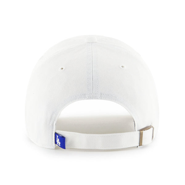 LOS ANGELES DODGERS '47 BRAND CLEAN UP ADJUSTABLE HAT - WHITE/PINK