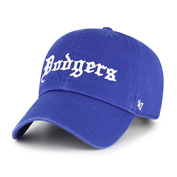 LOS ANGELES DODGERS '47 BRAND 'SCRIPT' CLEAN UP ADJUSTABLE HAT - BLUE