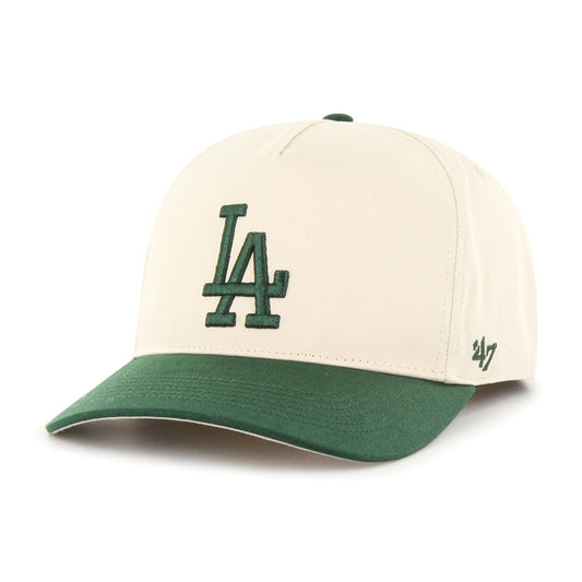 LOS ANGELES DODGERS '47 BRAND TWO-TONE HITCH SNAPBACK HAT - NATURAL/GREEN