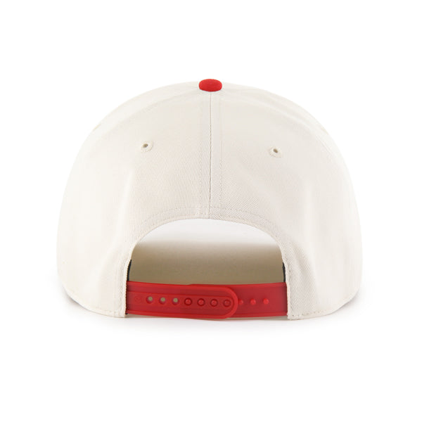 LOS ANGELES DODGERS '47 BRAND TWO-TONE HITCH SNAPBACK HAT - NATURAL/RED