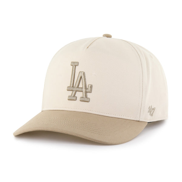 LOS ANGELES DODGERS '47 BRAND TWO-TONE HITCH SNAPBACK HAT - NATURAL/TAN