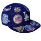 LOS ANGELES DODGERS ALL OVER PATCH 9FIFTY SNAPBACK HAT - BLUE