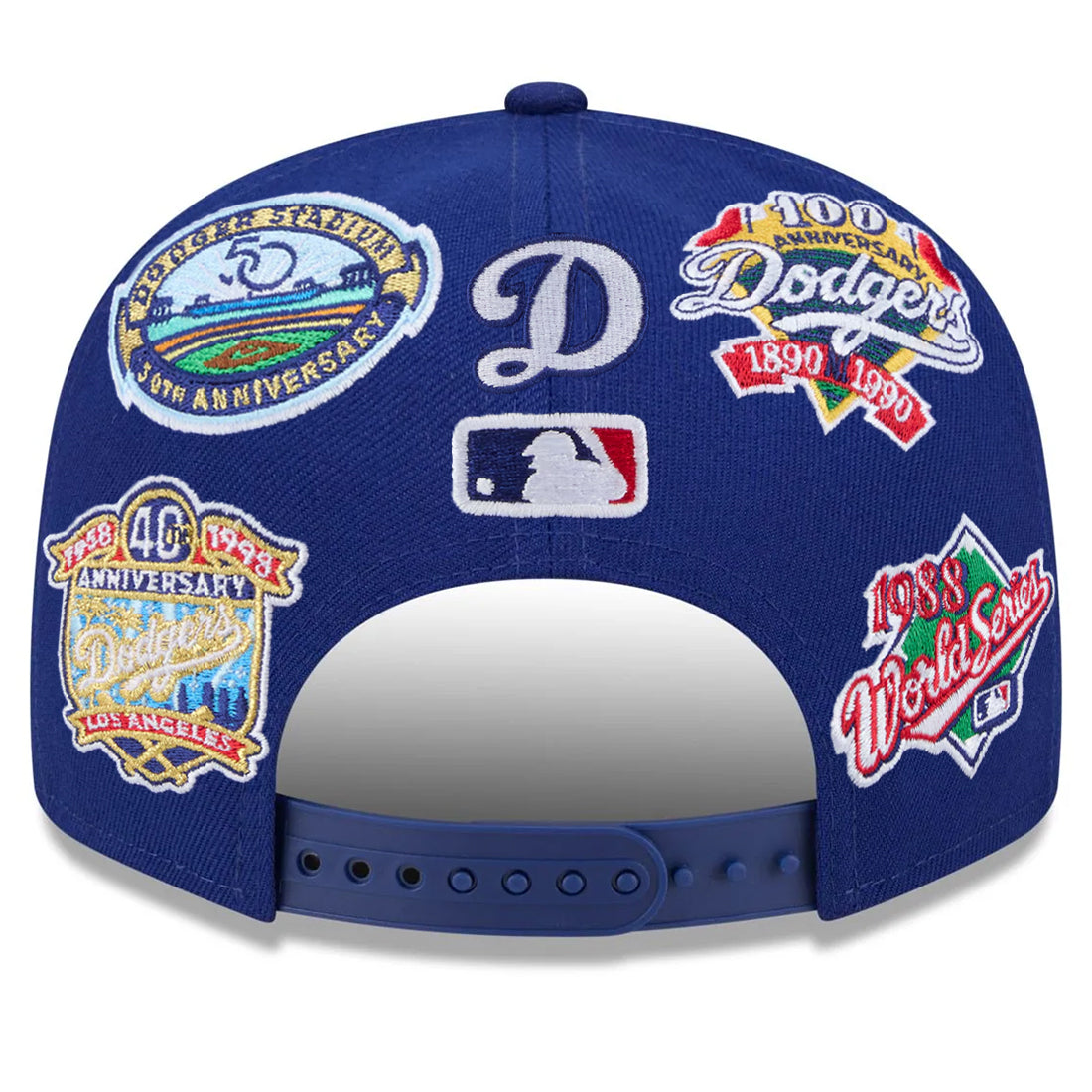 LOS ANGELES DODGERS ALL OVER PATCH 9FIFTY SNAPBACK HAT - BLUE