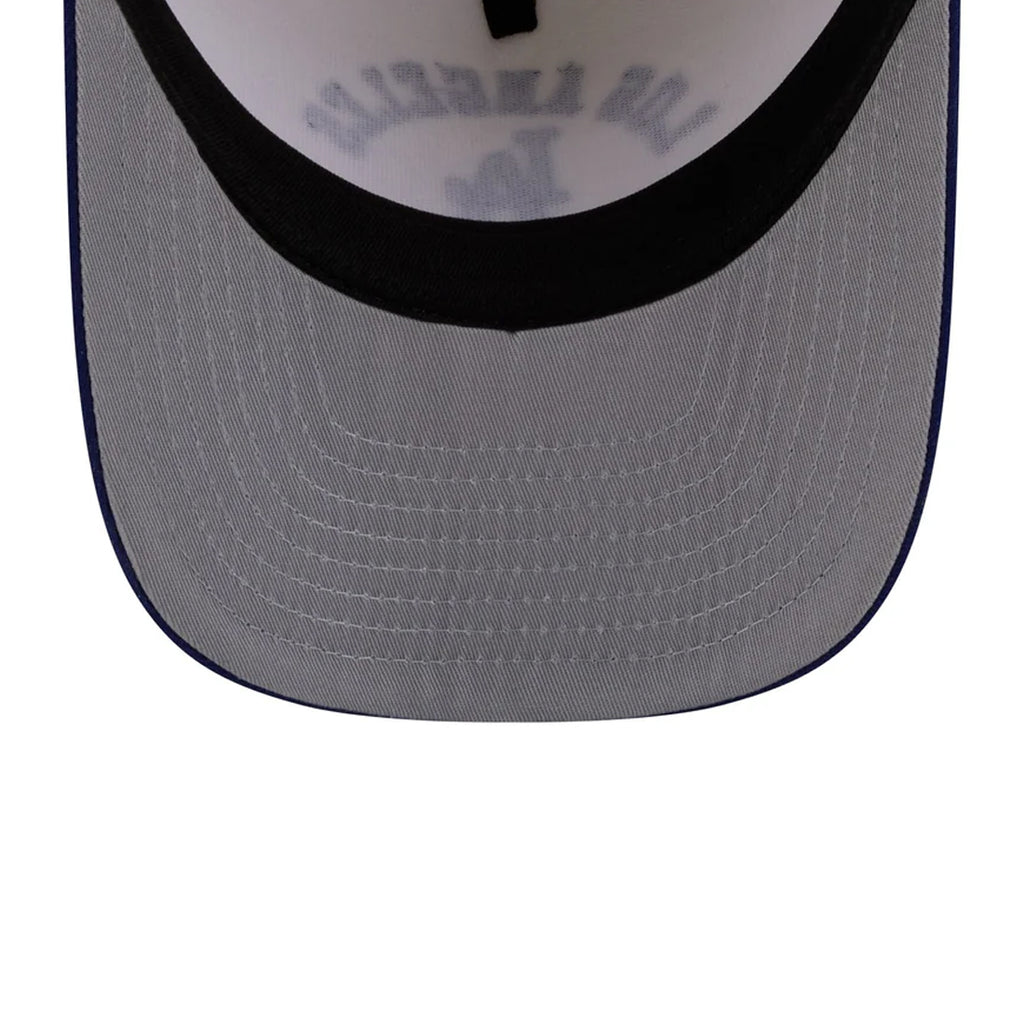 LOS ANGELES DODGERS ARCHED 9FIFTY A-FRAME SNAPBACK HAT - CHROME WHITE/ROYAL BLUE