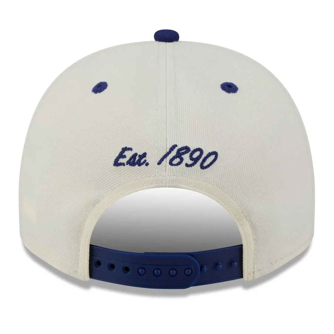 LOS ANGELES DODGERS ARCHED 9FIFTY A-FRAME SNAPBACK HAT - CHROME WHITE/ROYAL BLUE