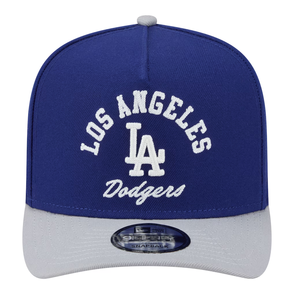 LOS ANGELES DODGERS ARCHED 9FIFTY A-FRAME SNAPBACK HAT - ROYAL/GRAY