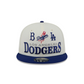 LOS ANGELES DODGERS ARCHIVE 9FIFTY SNAPBACK HAT - CHROME WHITE