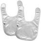 LOS ANGELES DODGERS BABY BIBS - 2 PACK - WHITE