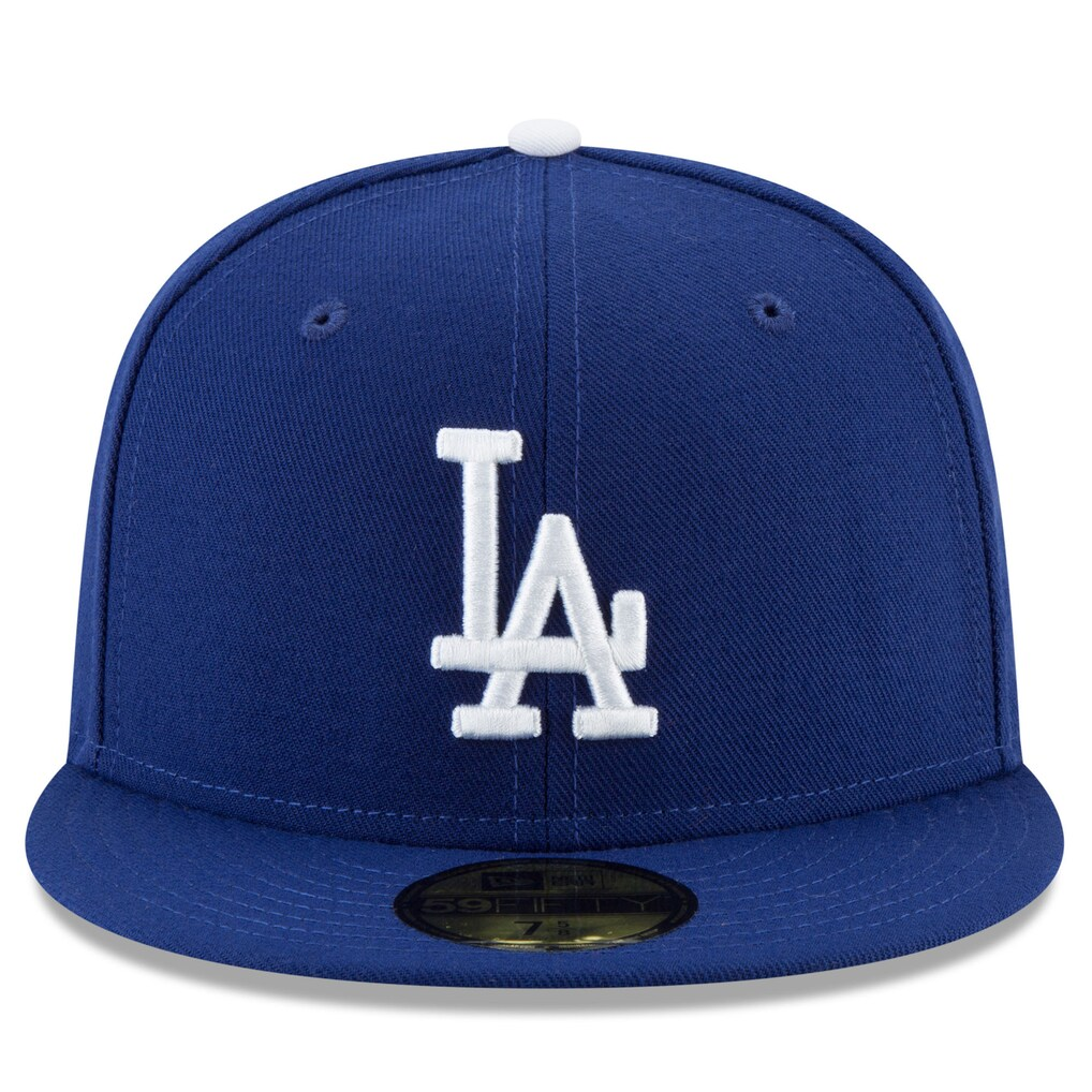 LOS ANGELES DODGERS BACK 2 BACK DIAMOND SIDEPATCH 59FIFTY FITTED HAT - BLUE