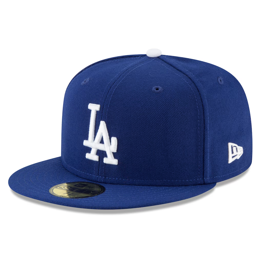 LOS ANGELES DODGERS BACK 2 BACK DIAMOND SIDEPATCH 59FIFTY FITTED HAT - BLUE